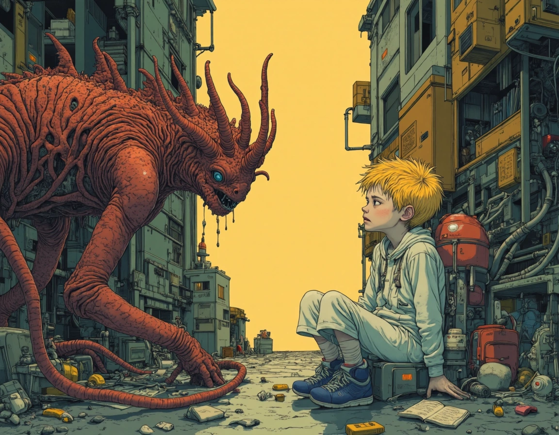 Ilustraciones IA estilo Akira