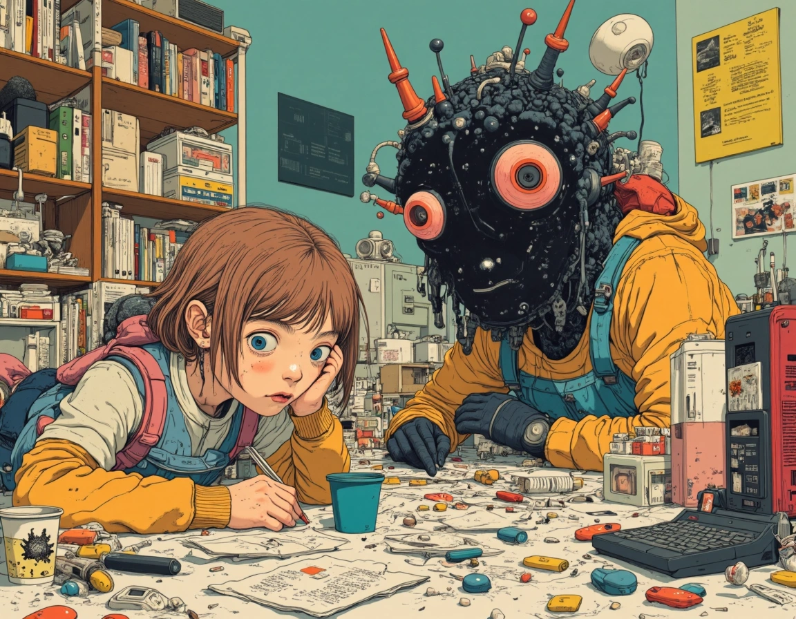 Ilustraciones IA estilo Akira