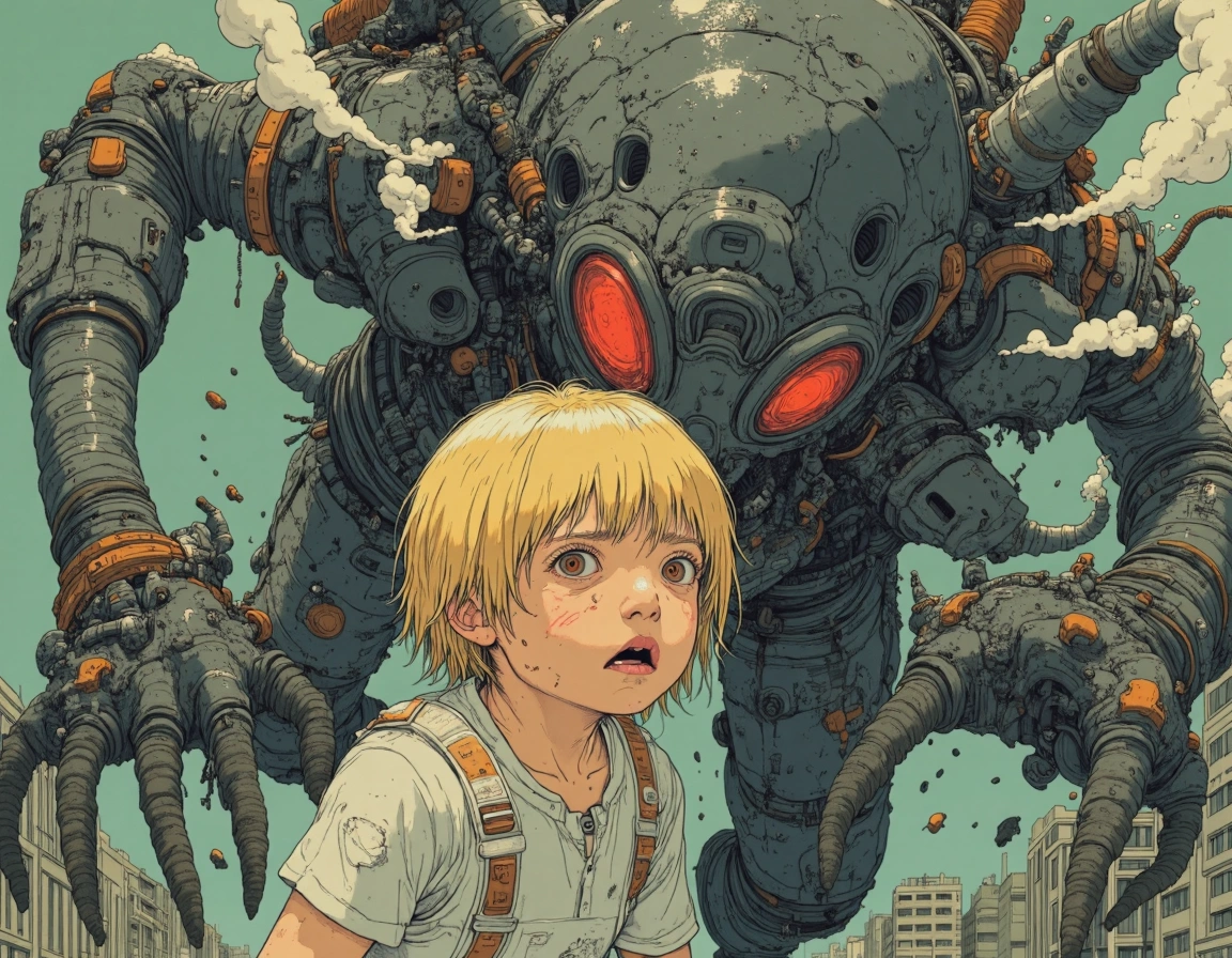 Ilustraciones IA estilo Akira