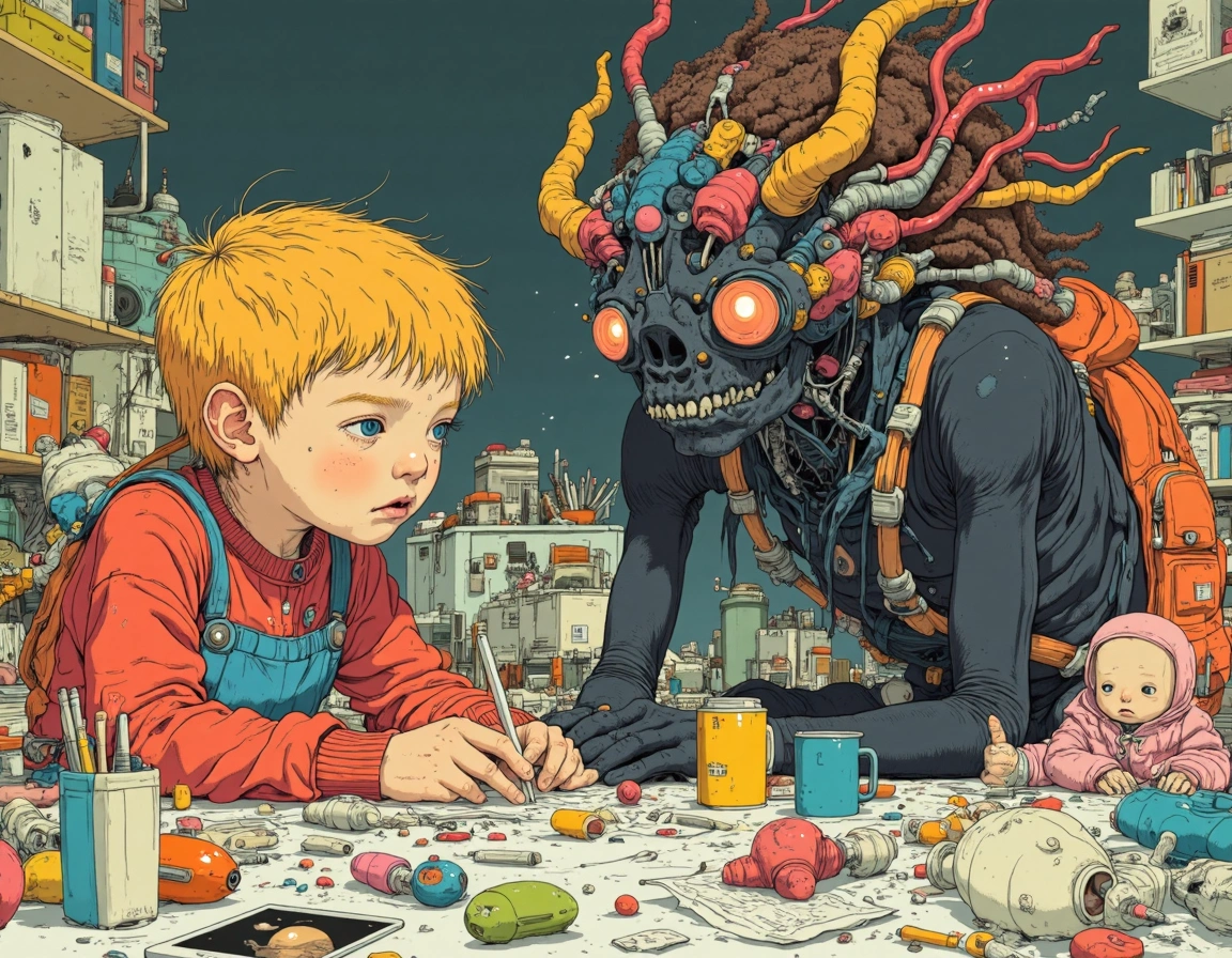 Ilustraciones IA estilo Akira