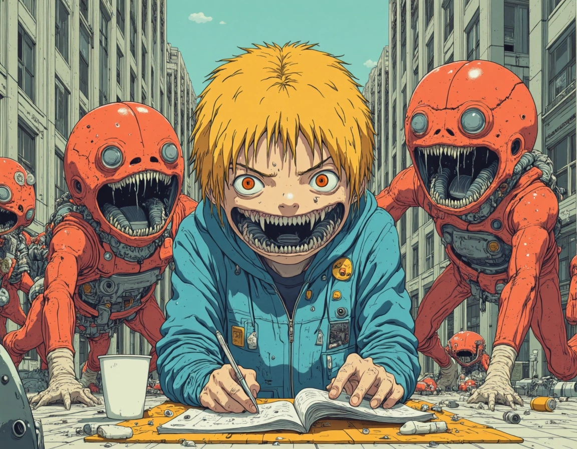 Ilustraciones IA estilo Akira