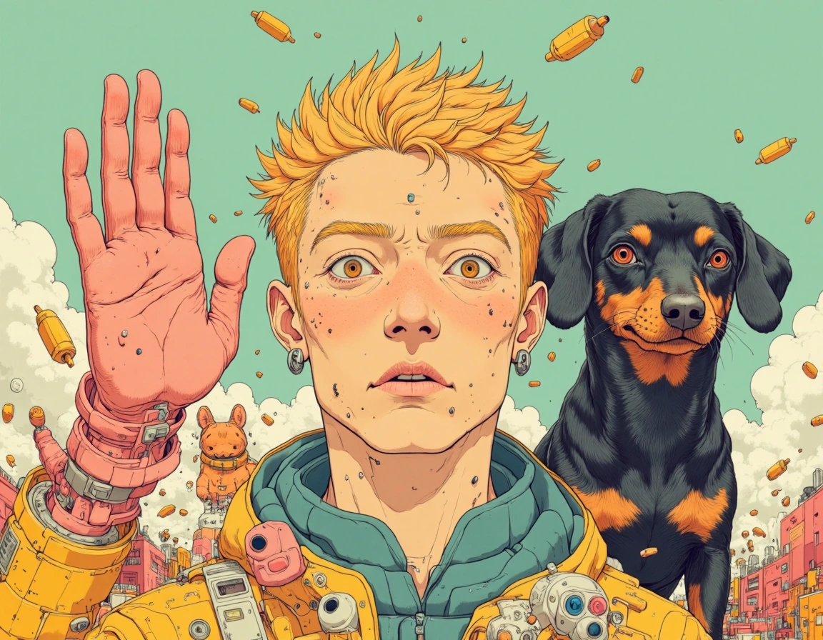 Ilustraciones IA estilo Akira