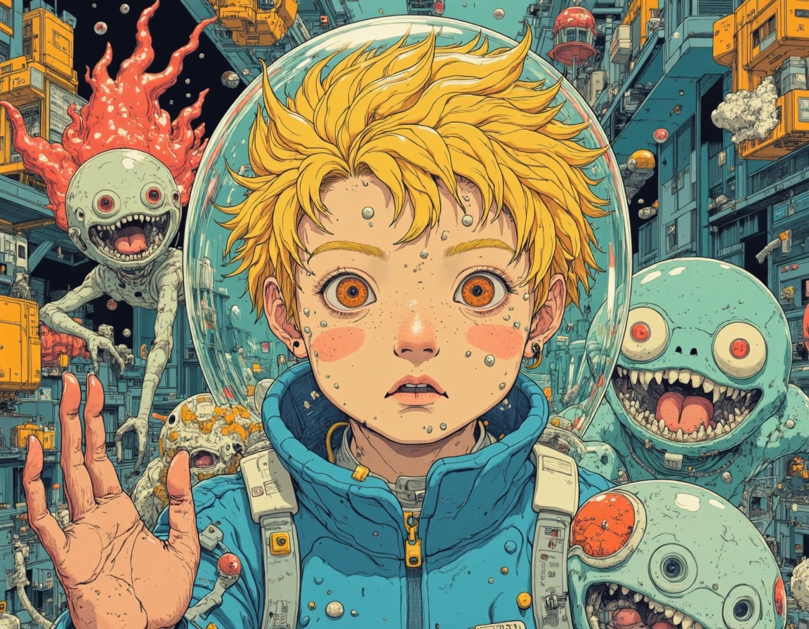 Ilustraciones IA estilo Akira