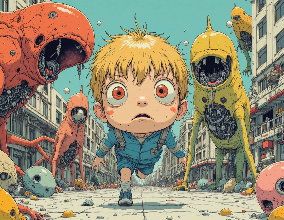 Ilustraciones IA estilo Akira